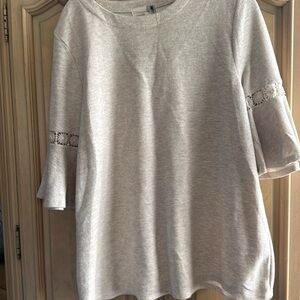 Casual fleece-like top